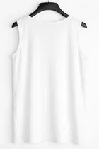 Active Wear Polyester Vests for Men, White 