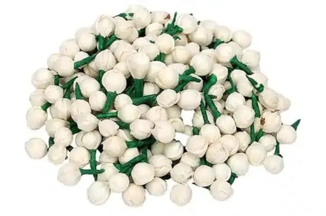 Artificial Jasmine Flower for Jewellery Making (White, Pack of 500)