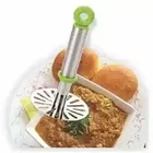 Pallavi Trading Stainless Steel Potato Vegetable Pav Bhaji Masher, Multicolour