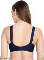 Cotton Blend Solid Non Padded Bra for Women 