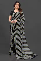 Georgette Printed Saree for Women 