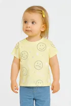 Round Neck Printed T-Shirt for Girls 