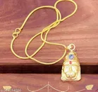 Hanuman Chalisa Yantra Locket Kawach with Gold Plated Chain for Men 