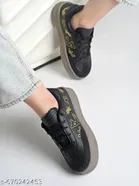 Printed Synthetic Slip-on Sneakers 