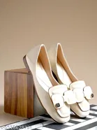 Shoetopia Solid Patent Leather Ballerinas 