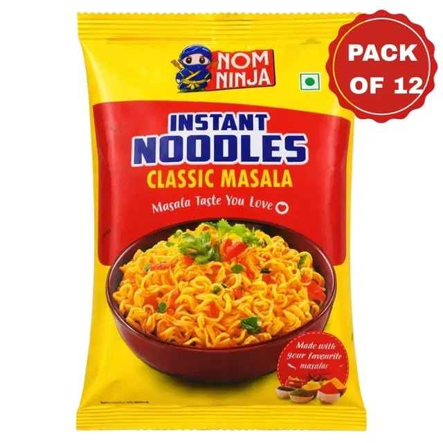 नॉम निंजा इंस्टेंट मसाला नूडल्स 12X50g (पैक ऑफ़ 12)