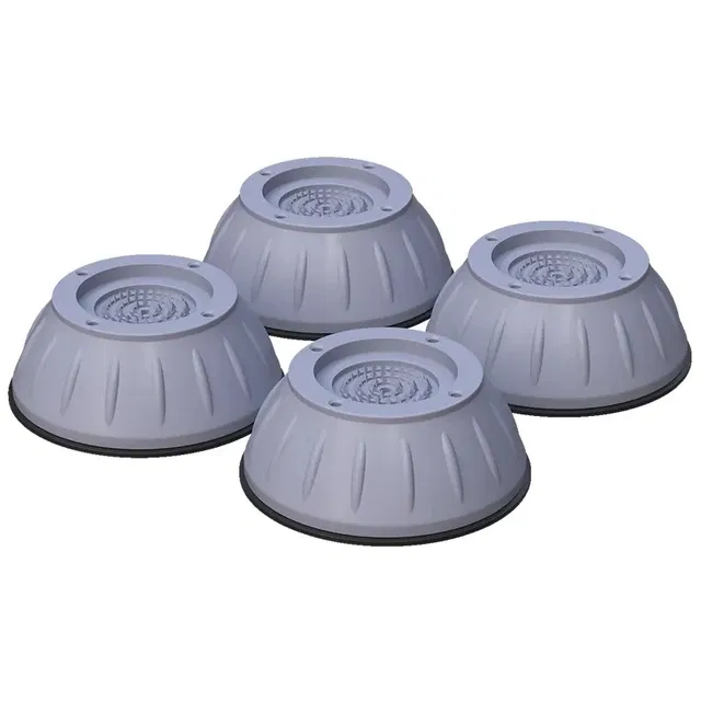 Rubber Anti Vibration Washing Machine Pads (Grey, Pack of 4)