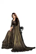 Lycra Blend Embellished Saree for Women 