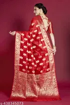 Organza Zari Woven Saree for Women 