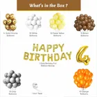 Multicolor Theme 4th Birthday Balloon Decoration Kit , Multicolor, Pack Of 58