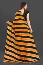 Trendy Georgette Saree with Blouse Piece For Women 