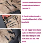 12 in 1 Stainless Steel Manicure & Pedicure Set with Portable Luxurious PU Leather Travel Case 