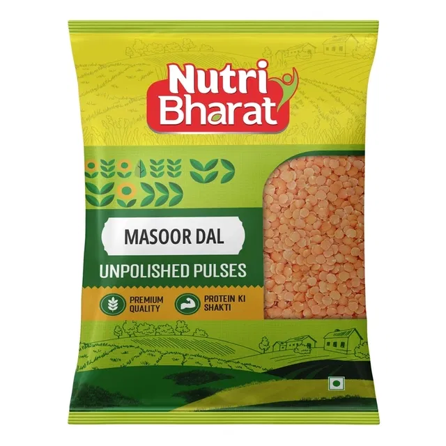 Nutri Bharat Unpolished Masoor Dal 1 Kg