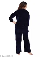 Velvet Nightsuit Set for Women 