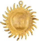 Metal Surya Dev Wall Hanging 