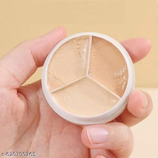 3 In 1 Palette Full Coverage | Hides Blemishes, Flaws & Dark Circle | Long-Lasting