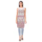 Krishna E Quilted Pink Flower Apron 68x58cms (Pack of 1)