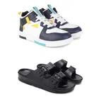 Combo of Sports Shoes & Sliders for Men 