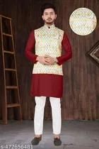 Cotton Koti Kurta Set for Men 
