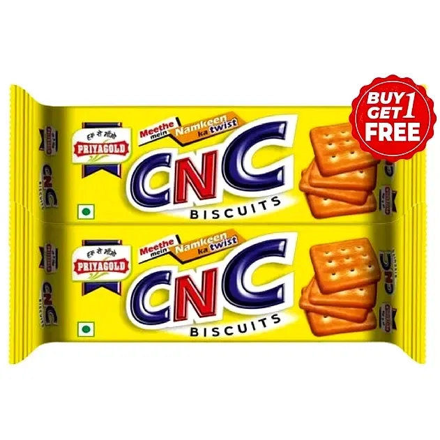 प्रियागोल्ड CNC बिस्किट्स 2X180 g (1 के साथ 1 फ्री)