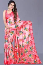 Crepe Printed Saree for Women 