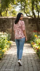 Ethnic Fusion Tunic Top for Women 