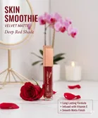 Skin Smoothie Matte Liquid Lipstick, Red Edition [Pack of 4]