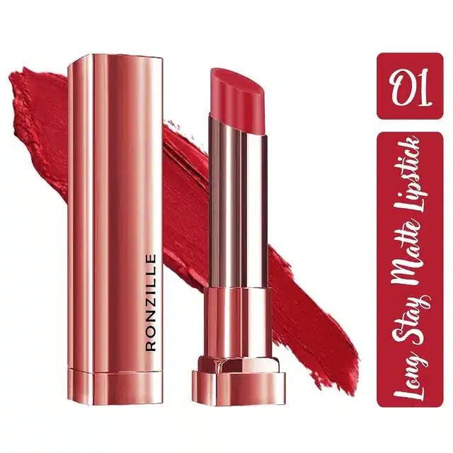 Ronzille Matte Lipstick (Romantic Red)