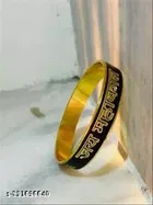 Black Jai Mahakal Kada Bracelet for Unisex for Men