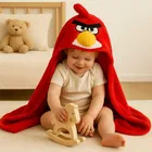 Brandon Baby Hood Towel Angry Bird Red 80x80 cm