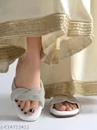 Embellished Flat Sandals for Women 