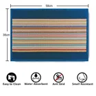 Status Polypropylene Door Mat with Anti Slip Backing 38x58cm Blue