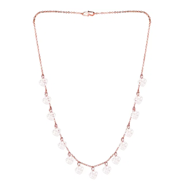 Brass Gold Plated Necklace for Women (Gold, Free)