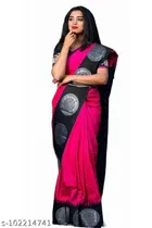 Art Silk Saree With Blouse For Women 