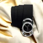 Casual Nylon Belt for Men (Black, Free Size)