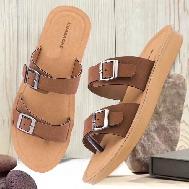 Synthetic Sliders for Women (1, 5)