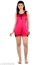 Satin Nightdress Set for Women 