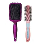 Majestique Round Hair Brush, Paddle Hair Brush for Women and Men 