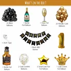 Cocktail Theme 1st Birthday Balloon Decoration Kit , Multicolor, Pack Of 64