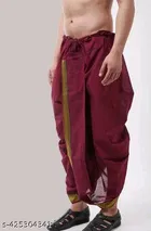 Cotton Silk Dhotis for Men, Pack of 2 