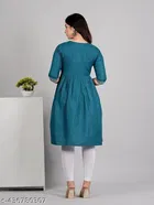 Cotton Solid Embroidered Kurti for Women 
