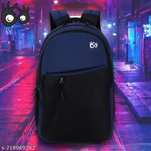 Rubber Backpack for Men & Women, Blue