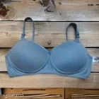 Hosiery Solid Bra for Women & Girls, Pink & Blue, Pack of 2 