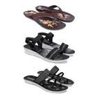 Sandals with 2 Pairs Flats for Women 