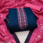 Cotton Embroidered Unstitched Suit for Women 