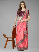Vichitra Solid Saree for Women 
