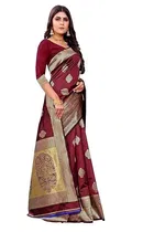 Banarasi Silk Jacquard Embroidery Saree for Women 