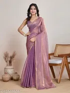 Two-shade Sky Blue Ready-to-wear Zimmy Choo Fandy Silk Saree for Women 