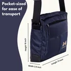 Polyester Small Messenger Crossbody Bag for Men (Navy Blue, 12 inches)