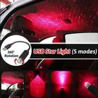 Plastic USB Night Light for Car 